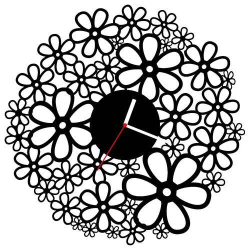 ZEGAR ŚCIENNY KWIATY 38cm M 123.10 na Arena.pl