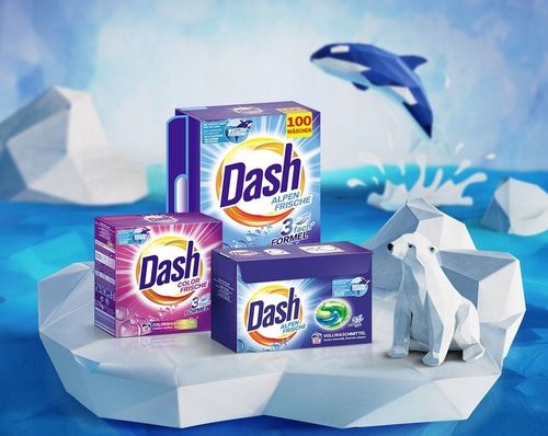 DASH Frische Kapsułki do prania białych ubrań niemieckie DE 3in1 60szt na Arena.pl