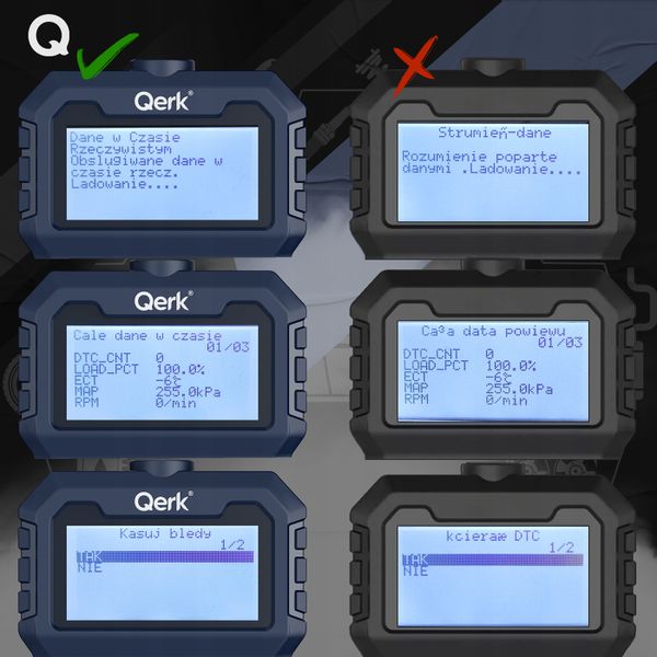 INTERFEJS DIAGNOSTYCZNY TESTER OBD2 POPRAWIONY JĘZYK POLSKI SKANER PL MENU zdjęcie 4