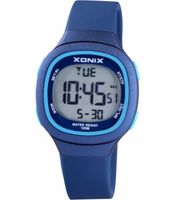 Mały Chłopięcy ZEGAREK XONIX BBF podświetlenie pływanie Sportowy DUŻE CYFRY