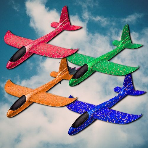 12X SAMOLOT STYROPIANOWY SZYBOWIEC RZUTKA SAMOLOTY ZE STYROPIANU DLA DZIECI na Arena.pl