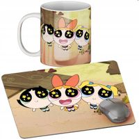 ZESTAW KUBEK + PODKŁADKA - ATOMÓWKI - PREZENT WIELE WZORÓW + IMIĘ