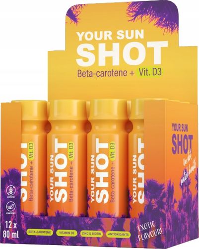 Your Sun Shot Vit. D3 12x80ml solarium do opalania na Arena.pl