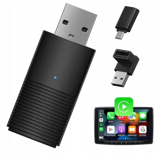 Bezprzewodowy Adapter Mini USB CarPlay do iPhone iOS zdjęcie 9
