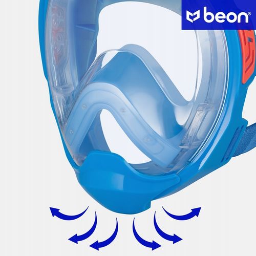 MASKA DO NURKOWANIA DLA DZIECI PEŁNOTWARZOWA DO SKORKELINGU PŁYWANIA BEON na Arena.pl