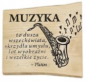 Obraz w drewnie dla muzyka melomana na prezent