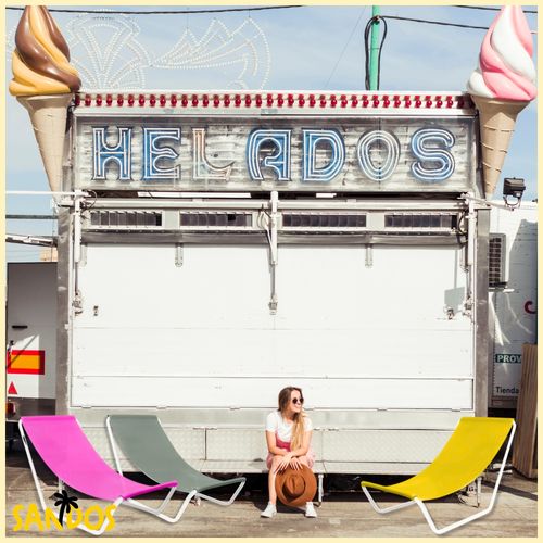 Leżak plażowy do opalania składany żółty KAONA na Arena.pl