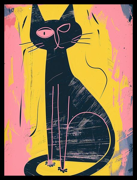 Plakat 30x40cm Kontrastowa Kotka zdjęcie 2