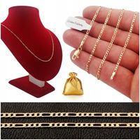 ZŁOTY ŁAŃCUSZEK DAMSKI FIGARO STAL CHIRURGICZNA / DELIKATNY / SOLIDNY 2 MM