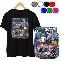 KOSZULKA DZIECIĘCA T-SHIRT Z NADRUKIEM - LIONEL MESSI PIŁKA - XXXS 86-92