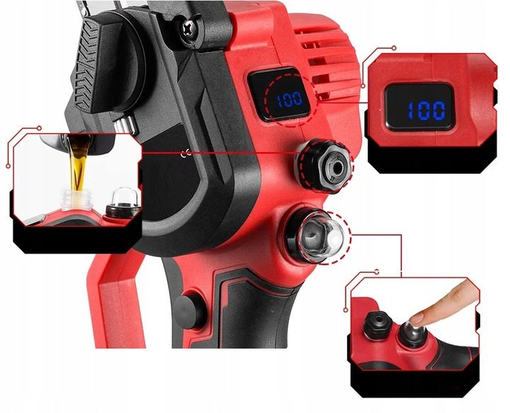 PIŁA ŁAŃCUCHOWA AKUMULATOROWA 21V PILARKA 6" 2x AKUMULATOR WALIZKA ZESTAW zdjęcie 12