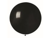 Balon lateksowy, pastelowy, czarny, 18 cali (45 cm), 2 szt. [balon na hel]