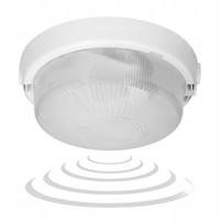 Lampa Oprawa E27 Mikrofalowy Czujnik Ruchu Szkło