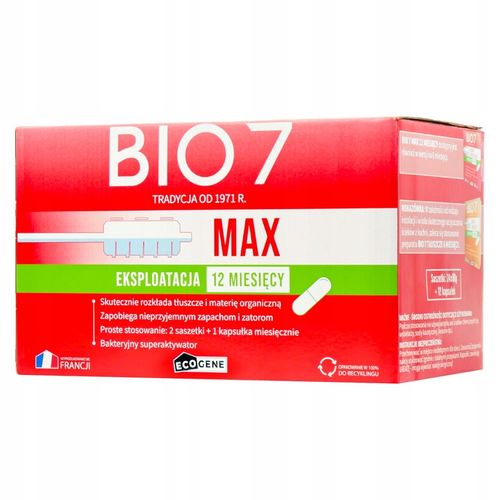BIO7 MAX 2kg BAKTERIE DO OCZYSZCZALNI ECOGENE Bakterie Bio7 Max na na Arena.pl