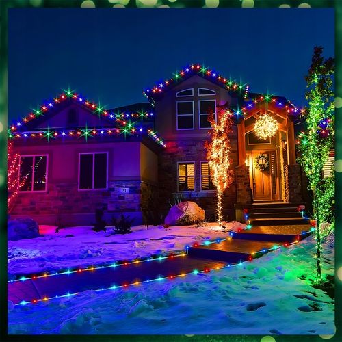 LAMPKI CHOINKOWE MULTIKOLOR 200 LED FLASH WEW/ZEW ŚWIĄTECZNE NA CHOINKĘ 15M na Arena.pl