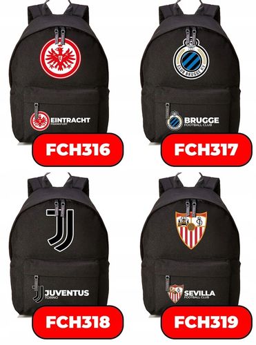 Plecak Szkolny Czarny FC BARCELONA Kluby Piłkarskie Piłkarze Sportowe Wzory na Arena.pl