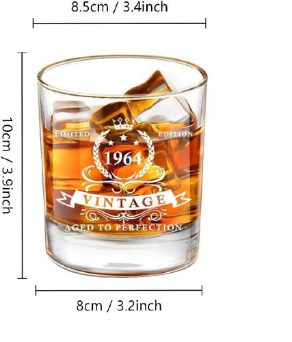 Szklanka do Whisky na 61 Urodziny w Drewnianym Pudełku 340ml Prezent Męski na Arena.pl