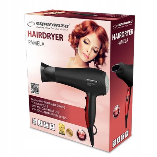 ESPERANZA SUSZARKA DO WŁOSÓW 2200W 3 TRYBY TEMP 2 STOPNIE NAWIEWU ZIMNY na Arena.pl