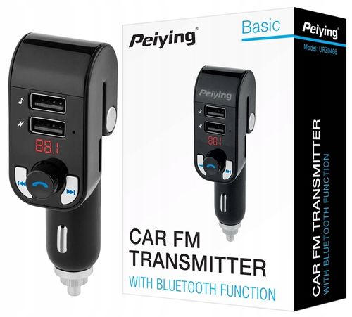 Transmiter Bluetooth Fm 2Xusb Ładowarka Urz0466 na Arena.pl