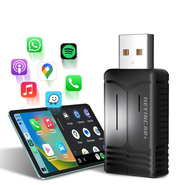 HEYINCAR 2 w 1 Bezprzewodowy Apple Carplay Android Auto Adapter Dla zdjęcie 7