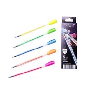 PIÓRO ŻELOWE EKO FLUO 5 SZT GZ-031/GPCDF 9953