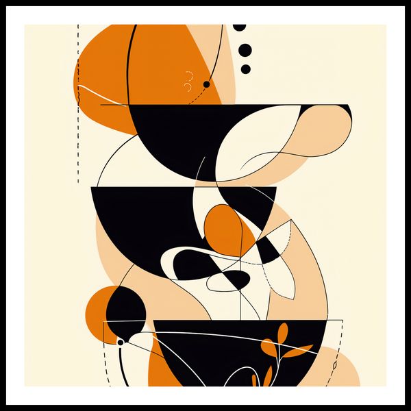 Plakat 60x60cm Taneczne Kręgi zdjęcie 3