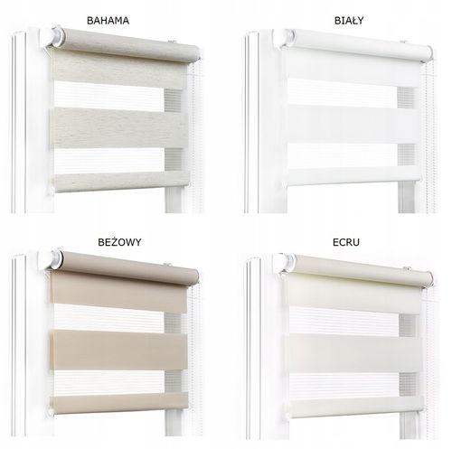 ROLETA DZIEŃ NOC 68x150 CM NAPINACZ RÓŻNE KOLORY na Arena.pl