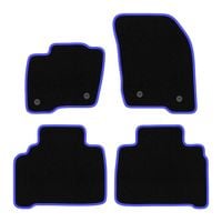 Dywaniki welurowe CARLUX-BLUE do Ford S-MAX MK2 2015- czarno-niebieskie