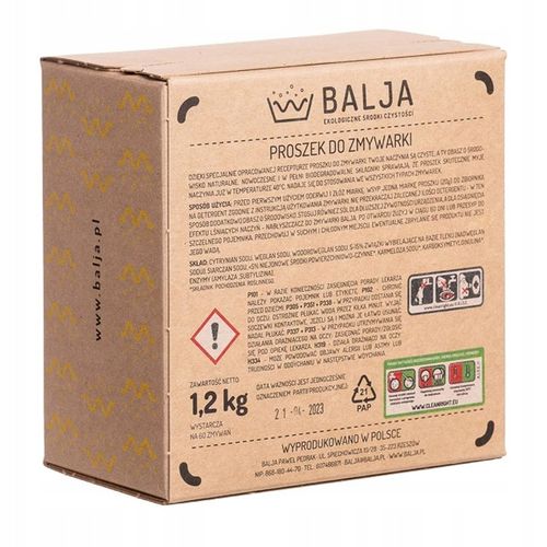Proszek do zmywarki Balja 1.2 kg (60 cykli zmywań) na Arena.pl