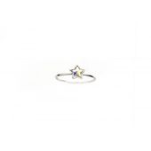 PIERŚCIONEK KRYSZTAŁEK SWAROVSKI STAL PLATEROWANA BIAŁYM ZŁOTEM PST459, Rozmiar pierścionków: US8 EU17