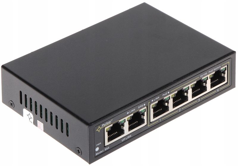 SWITCH POE S-64 4-PORTOWY PULSAR zdjęcie 2