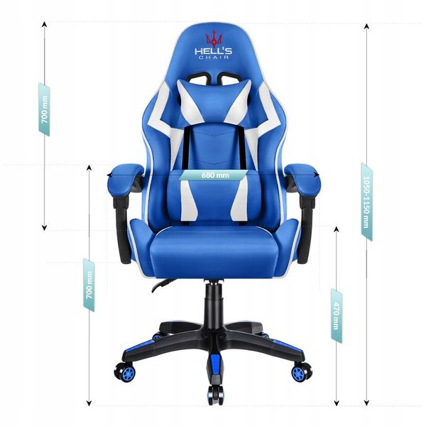 FOTEL GAMINGOWY DLA GRACZA BIUROWY HELL'S zdjęcie 13