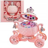 ZESTAW KOSMETYKÓW W KAROCY KUFERKU KAROCA MAKEUP BOX BROKAT BŁYSZCZYKI CIE