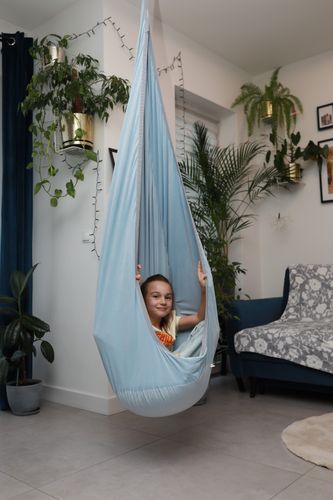 huśtawka kokon błękitny na Arena.pl