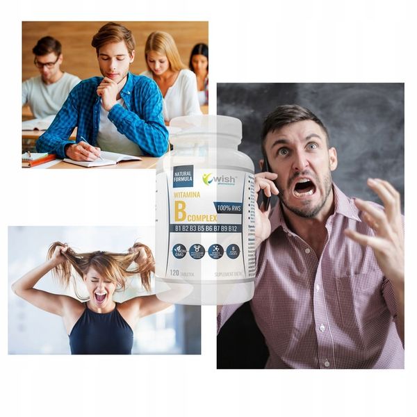 WITAMINA B Complex B1 B2 B3 B5 B6 B7 B9 B12 120szt zdjęcie 3
