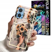 ETUI DO MOTOROLA MOTO E22 / E22i - SŁONECZNIK KWIATY DLA KOBIET + FOLIA