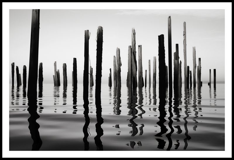 Plakat 91,5x60cm Refleksje Nad Wodą zdjęcie 3