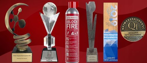 GAŚNICA iBlockFIRE ABCF+E 0,6L. 100%BIO SPRAY GAŚNICZY iBlockFIRE ZASIĘG 8M na Arena.pl