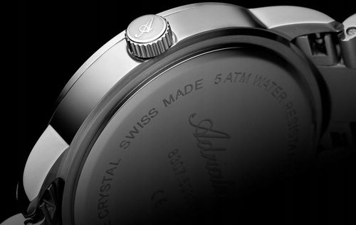 SZWAJCARSKI ZEGAREK MĘSKI ADRIATICA A8307.5115Q CLASSIC GMT DATA SZAFIR BOX na Arena.pl