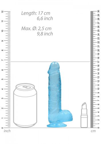 realistic dildo with balls   6/ 15 cm na Arena.pl