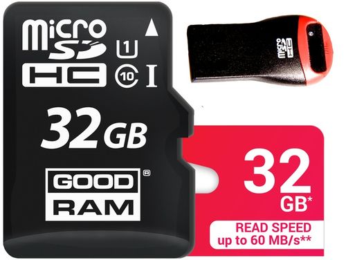 GOODRAM KARTA MICRO SD 32GB CL 10 UHS + CZYTNIK MICRO na Arena.pl