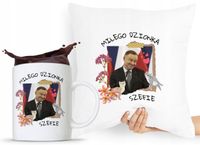 Zestaw Poduszka + Kubek Prezent Andrzej Duda Pis Z Nadrukiem Ze Zdjęciem