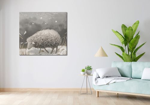 Obraz 100x90cm Bujna Owca na Arena.pl