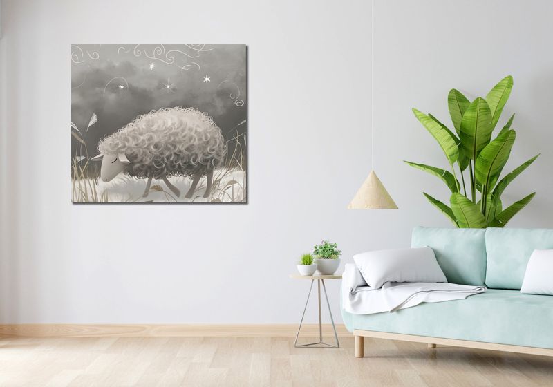 Obraz 100x90cm Bujna Owca zdjęcie 2