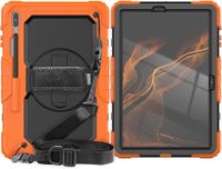 Etui do Samsung Galaxy TAB S8 11" z Paskiem na Ramię Pomarańczowe