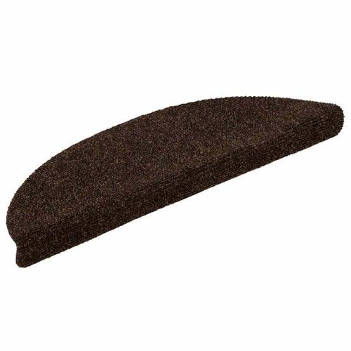 Maty na schody samoprzylepne 30 szt. 56x17x3 cm Brązowe półokrągłe na Arena.pl