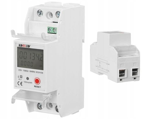LICZNIK JEDNOFAZOWY ENERGII PRĄDU 10(80)A 1F na Arena.pl