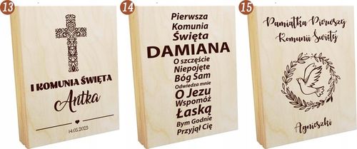 BIBLIA NA KOMUNIĘ PAMIĄTKA PIERWSZEKJ KOMUNII Z GRAWEREM PIĘKNY PREZENT na Arena.pl