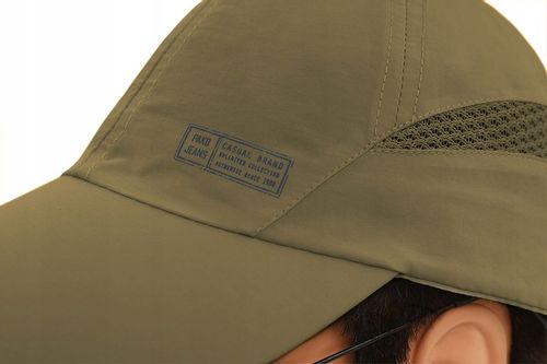 CZAPKA z Daszkiem Przewiewna Bejsbolówka z Siatką ZIELONA KHAKI Pako Jeans na Arena.pl