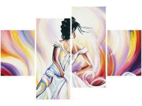 OBRAZ KOBIETA ABSTRAKCIE KOLORÓW